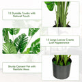 5 Feet Artificial Tree Faux Monstera Deliciosa Plant For Home Indoor And Outdoor