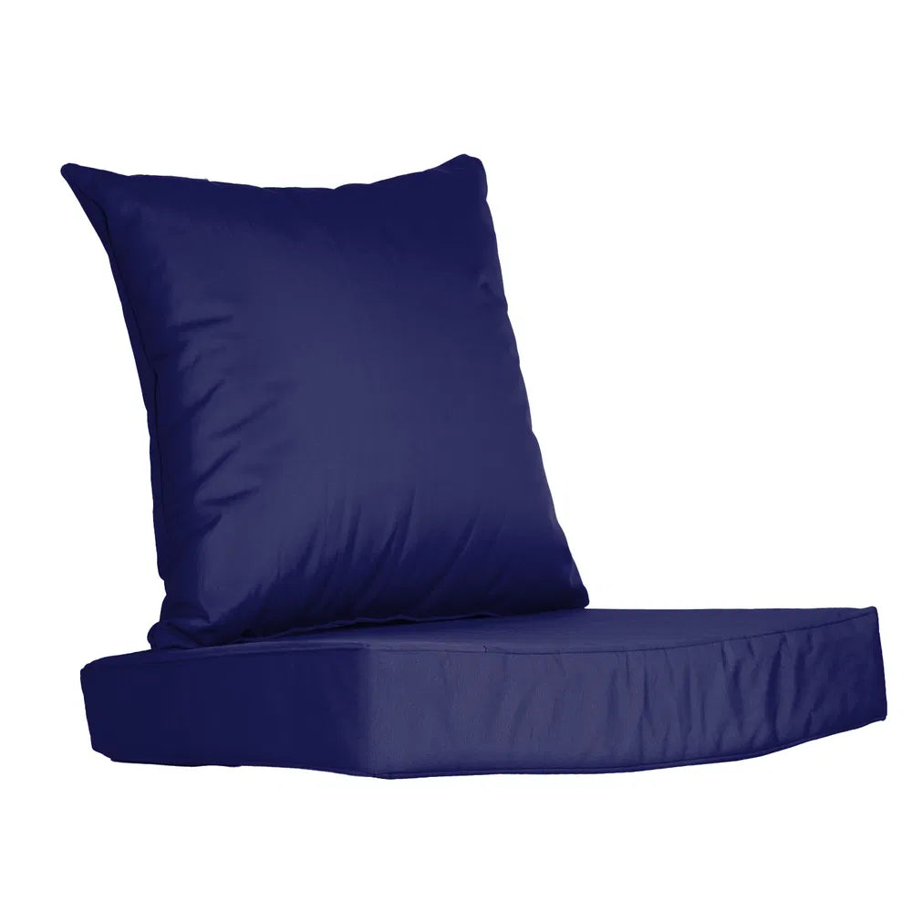 Outdoor cushion set, dark blue