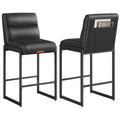 Counter Height Bar Stools Set of 2 with Back for Kitchen