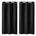 Black Blackout Curtains, 42 x 63 in, 2 Panels