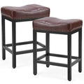 Saddle Bar Stool Kitchen Counter Stool Sturdy Steel Frame