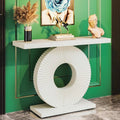 Console Table Wood Entryway Table With Drawers