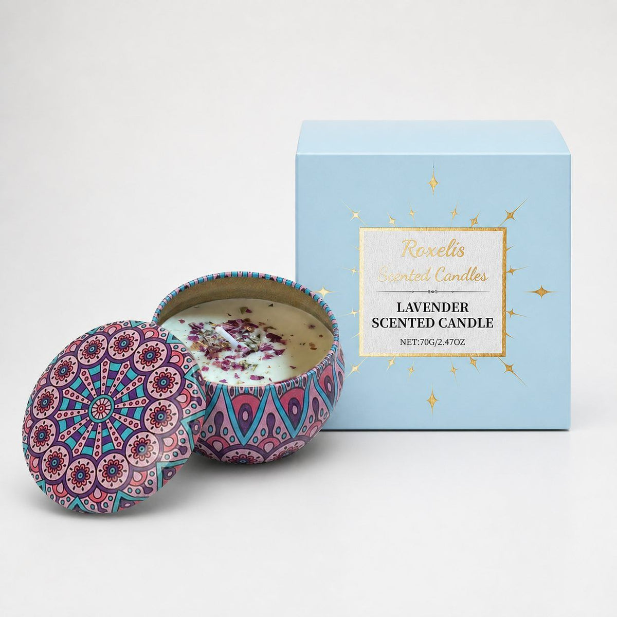 Lavender Scented Candle, 70 g