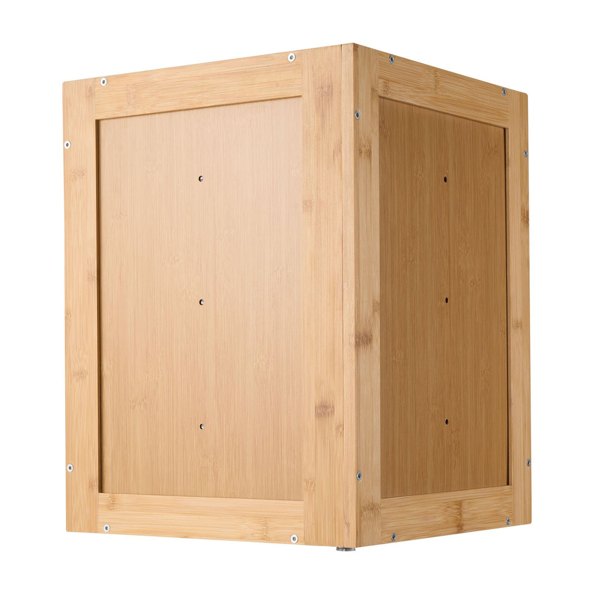 Corner Bread Box For Kitchen Counter, Double Layer Bamboo Storage Container