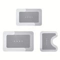 Absorbent Quick-Dry Bath Mat Set, 3 Piece