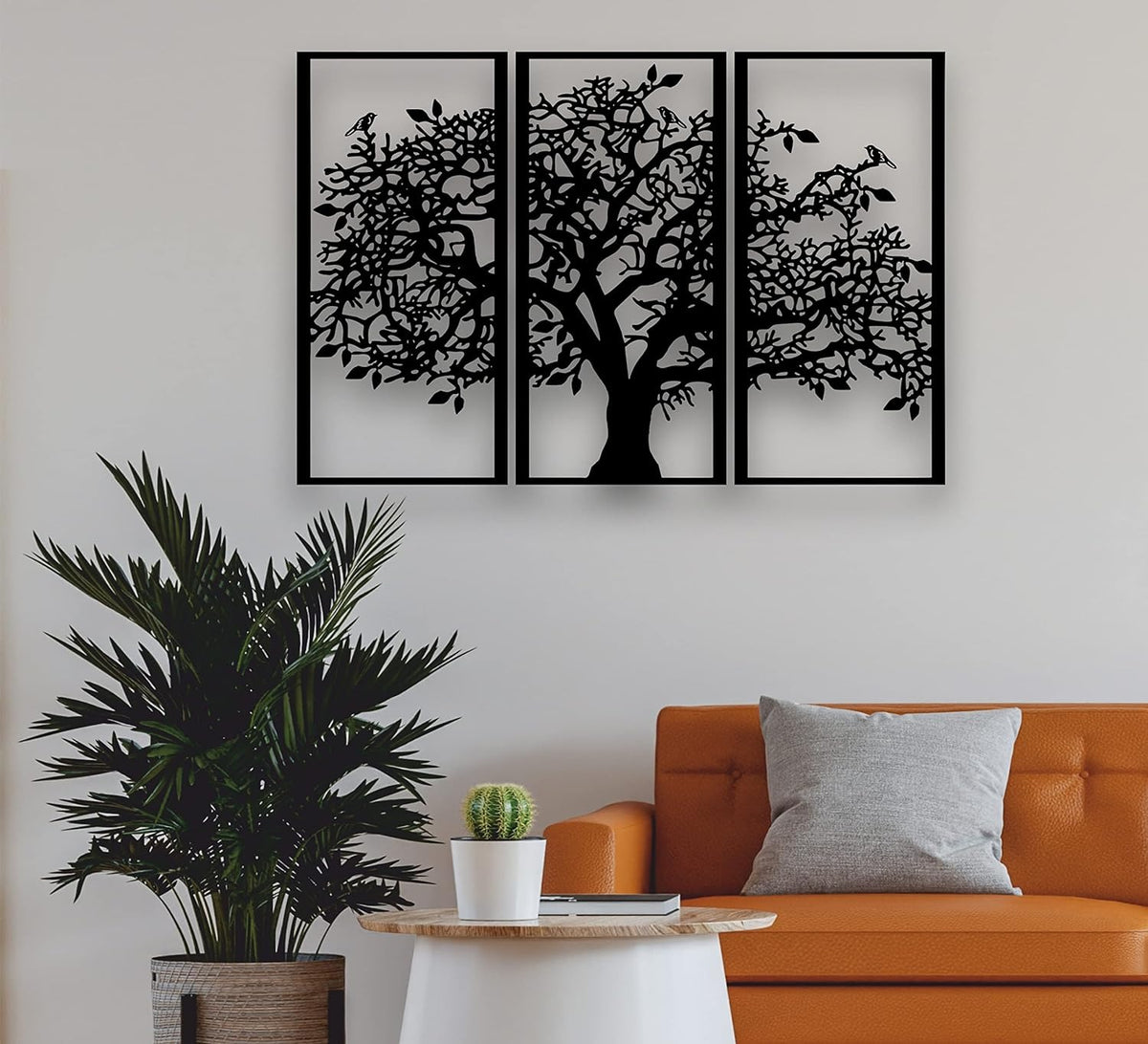 3-Piece Tree of Life Metal Wall Art