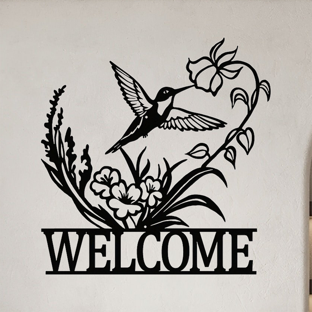 Vintage Metal Wall Art Hanging Set