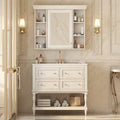 36" Bathroom Vanity With Medicine Cabinet, Modern Mirror Cabinet With Adjustable Shelves