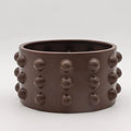 5-Inch Textured Planter Pot - Inventive Design, Brown, For Indoor Plants & Succulents