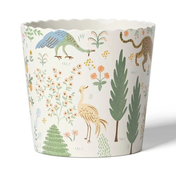 Indoor Planter: Ceramic Planter Pot, Glazed Finish, Round, Multicolor