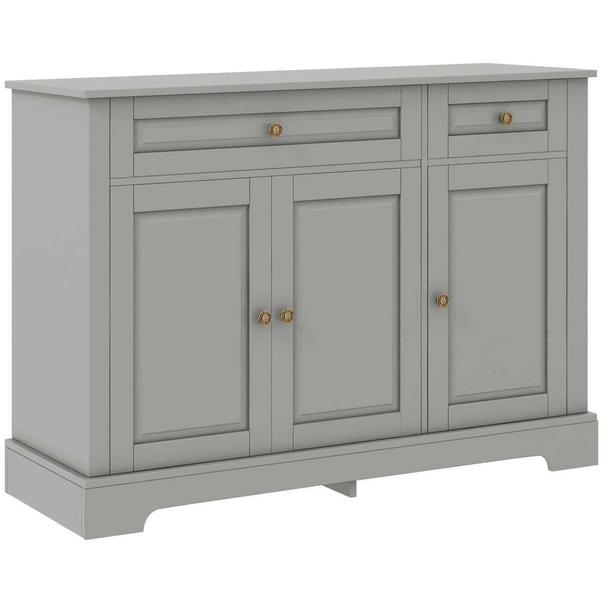 Modern Sideboard Cabinet, Buffet Cabinet with 2 Drawers and Adjustable Shelves