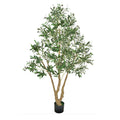 6FT Artificial Olive Tree Tall Fake Plant With Black Pot For Home Office Decor
