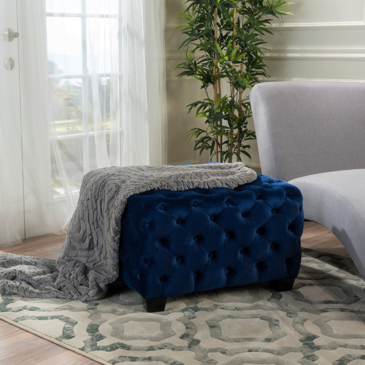 Upholstered Square Ottoman