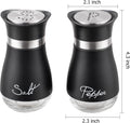 Salt and pepper shaker set, black