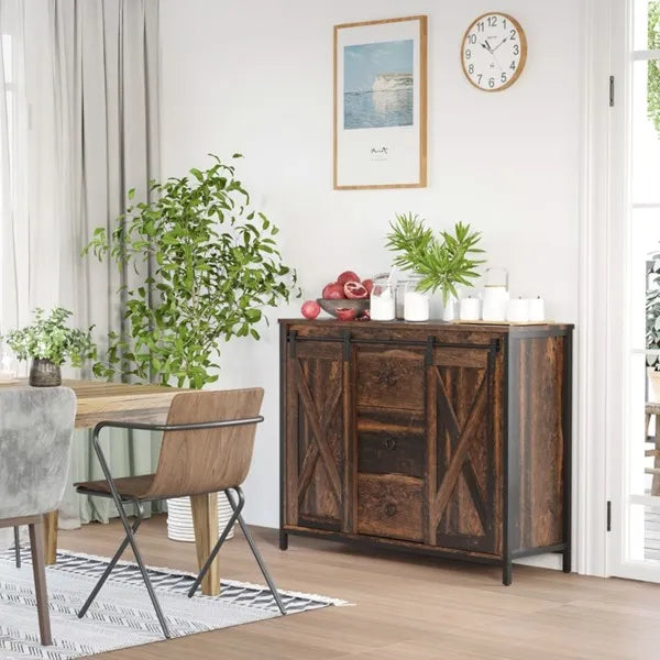 Sideboard Storage Cabinet — Brown
