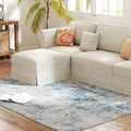 4x6 Modern Abstract Washable Area Rug Large