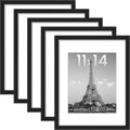 Black Gallery Wall Picture Frames Set of 5
