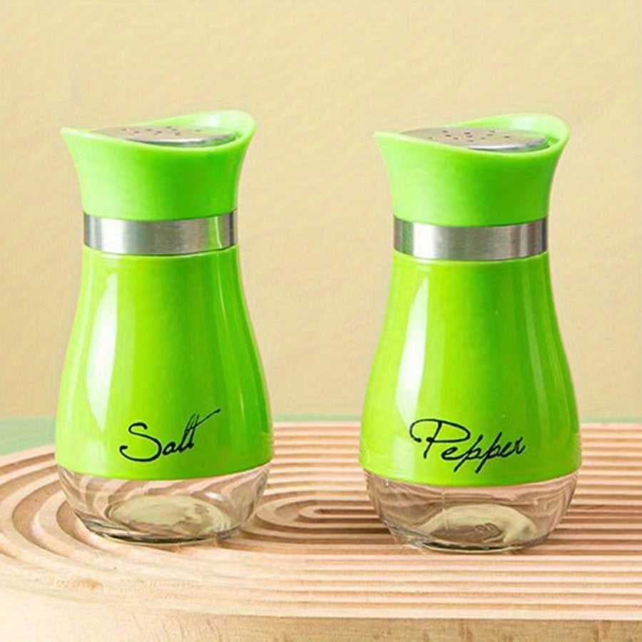 Salt and pepper shaker set, green