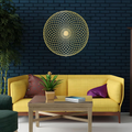 Sacred Geometry Mandala Metal Wall Art