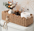 Neutral Back-of-Toilet Storage Basket Bathroom Organizer
