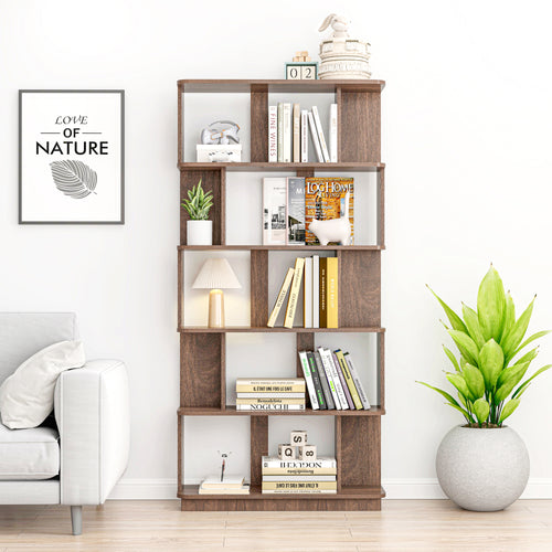 5-Tier Open Bookshelf Modern Display Storage