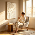 Framed Botanical Leaf Wall Art, 24 x 36 in