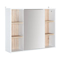Wall-Mounted Bathroom Medicine Cabinet with Mirror, Over Toilet Bath