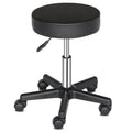 Round Plastic Arch Feet Swivel Bar Stool - Black
