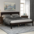 Platform Bed Frame With Headboard Wood Slat Support No Box Spring