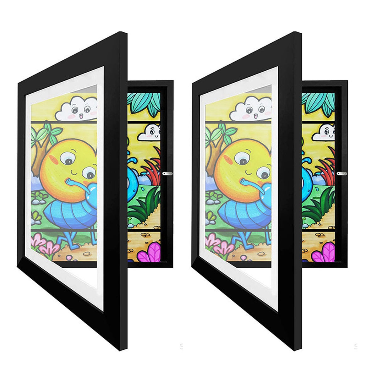 Kids art frame, black