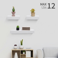 Floating Wall Shelves, 17.72 in, Black