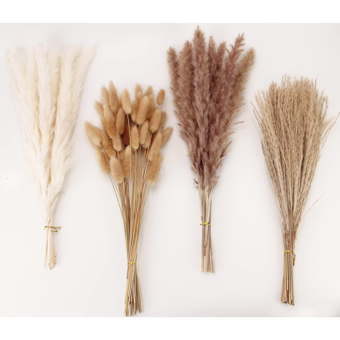 Pampas Grass Decor 100 Stems With Bunny Tails Dried Flowers Arrangement