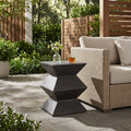 Outdoor Lightweight Concrete Side Table MGO End Table - Small