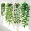 Fake Hanging Plants With Butterflies For Shelf Wall Decor Artificial