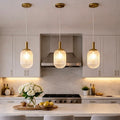 Pendant Lamp, Bronze & Clear Glass