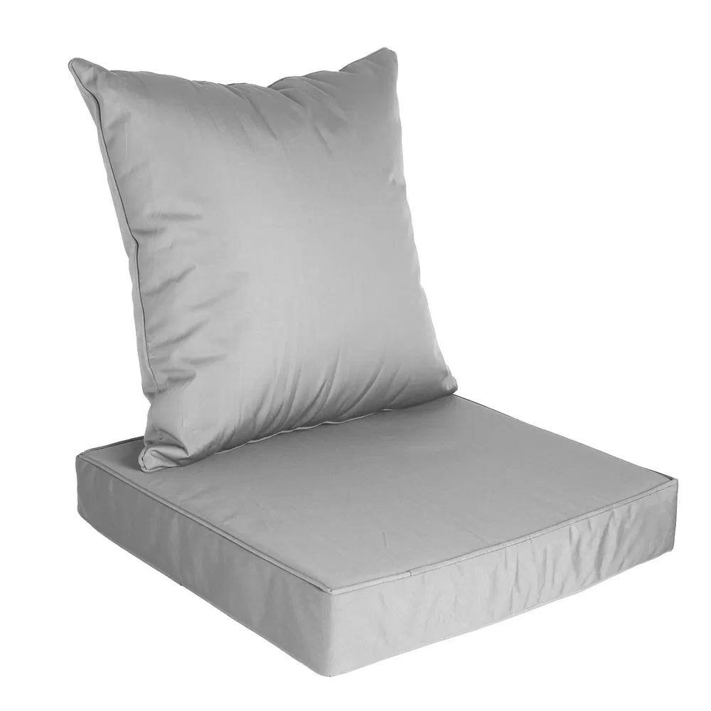 Outdoor cushion set, silver grey