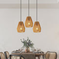 Hemp Rope Pendant Lights, 7 in, Set of 3