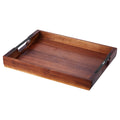 Serving Tray 17x12 Inch Acacia Food Serving Table Laptop Desk With Handles