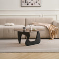 Small Farmhouse Coffee Table Mid-Century Modern Wood Center Table For Living Room Black