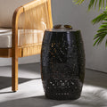 RUBY Lace Cut Metal Side Table Black