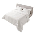 100% Cotton Duvet Cover Set, King, White, 3 Piece