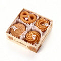 Cookie-Shaped Scented Candles, Coffee & Milk Scent, 4 Pack