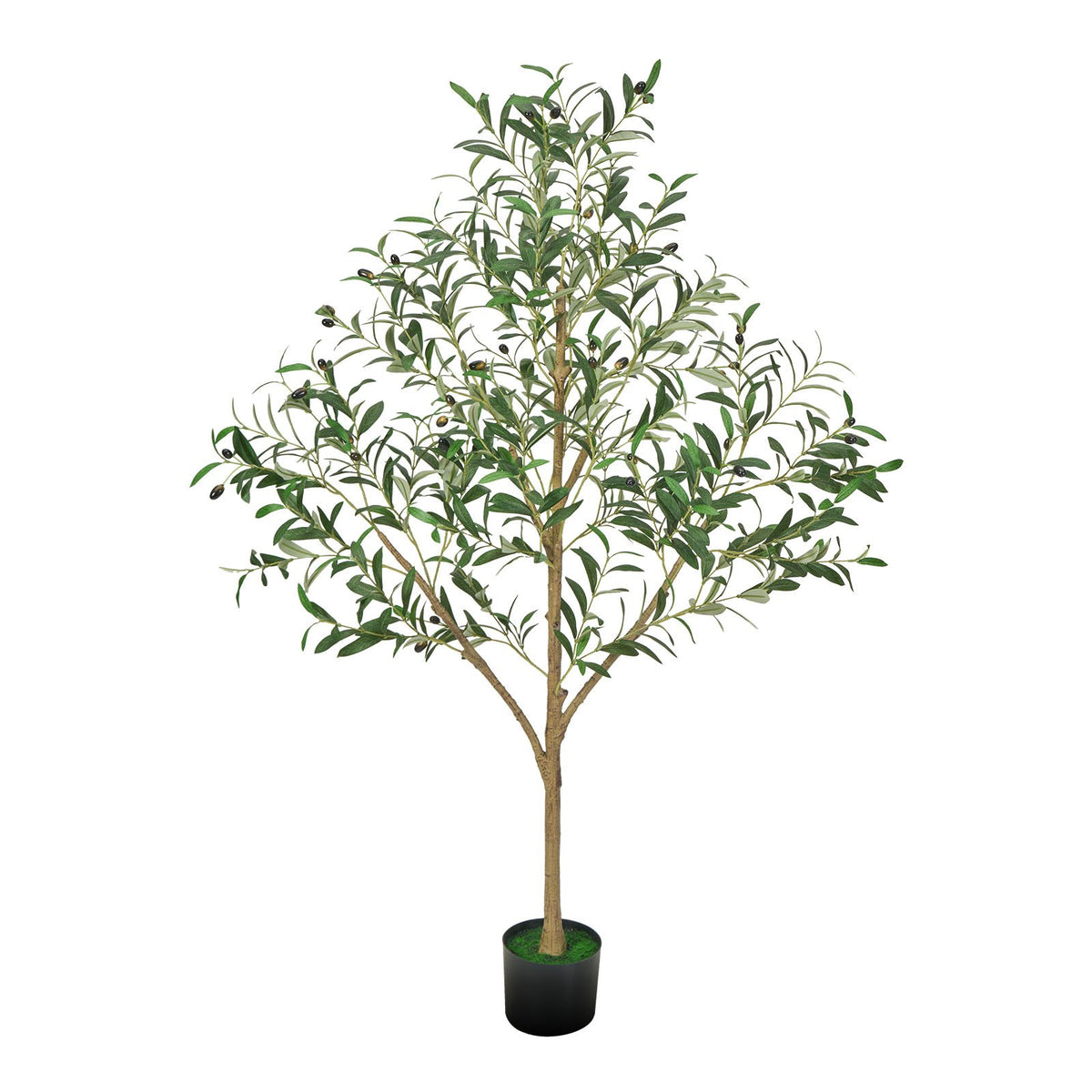 Artificial Olive Tree, 5 ft, With Black Pot