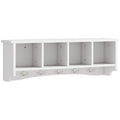 Coat Rack Wall Mount With Shelf 28 Inch 5 Hooks Wall Mounted