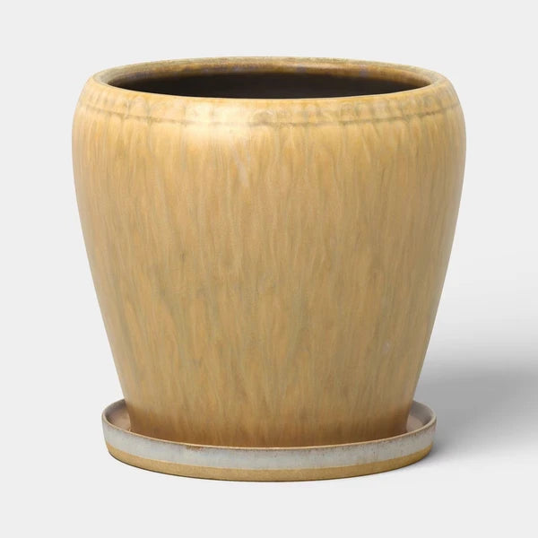 Ceramic Planter with Reactive Glaze 6 inch