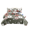 Sage Green Vintage Duvet Cover Set 5-Piece