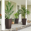 Tall Planters with Drainage, Set of 3 — 24" Outdoor