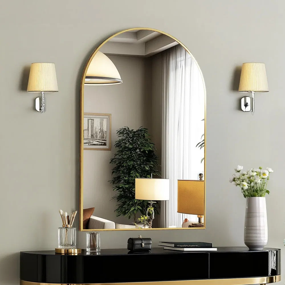 Arched Bathroom Mirror, 20 x 30 in