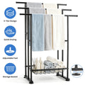 3-Tier Freestanding Towel Rack with Storage Basket Bathroom Towel - Large