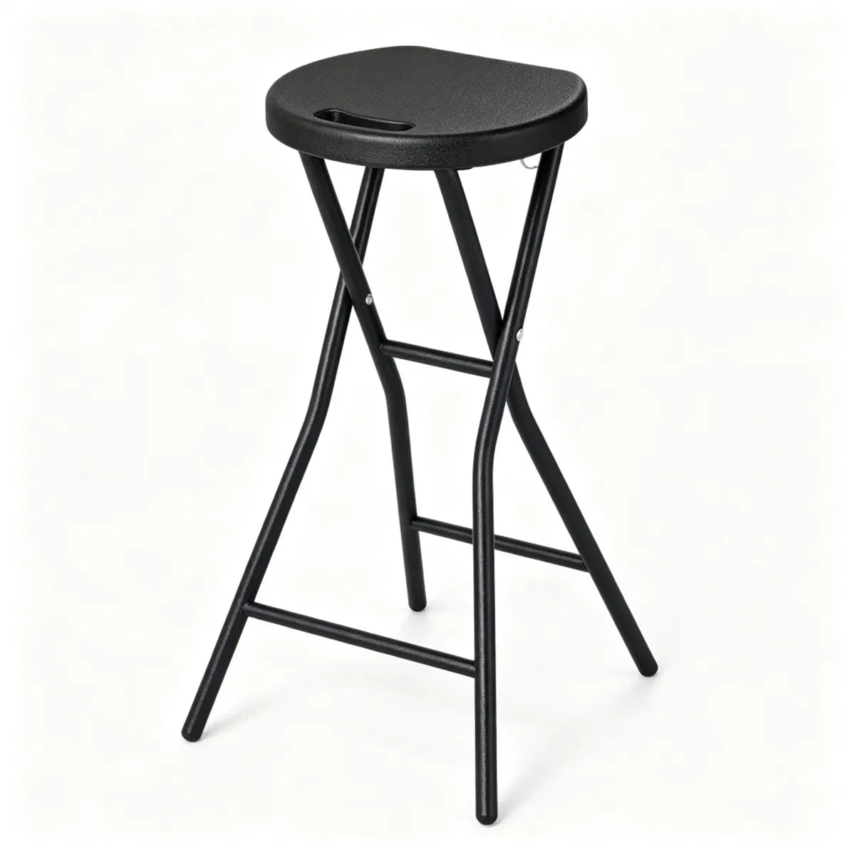 Foldable Backless Bar Stool Waterproof HDPE Counter Height - Large